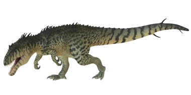 Korku dolu tarih öncesi dinozor sinsi sinsi dolaşıyor.