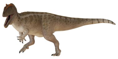 Detaylı desenli gerçekçi dinozor tasarımı