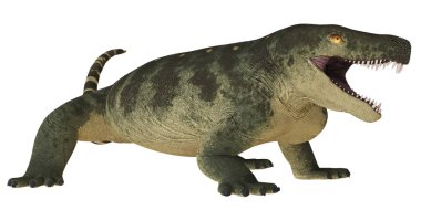 Tarih öncesi bir yırtıcının gerçekçi 3D canlandırması.