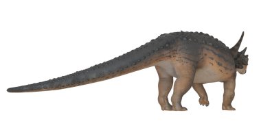 Triceratops dinozor heykelciği ayrıntılarıyla