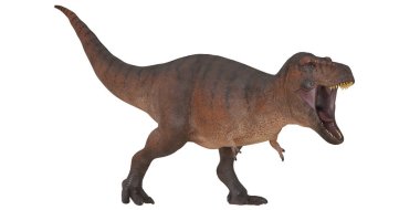 Kükreyen T-Rex dinozoru dinamik duruşta