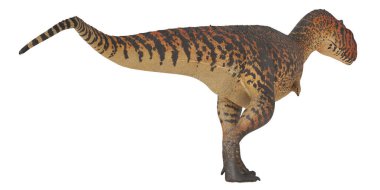 Dinozor modeli canlı desen ve doku gösteriyor