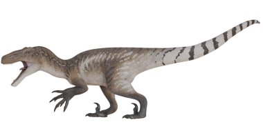 Açık ağızlı gerçekçi dinozor çizimi