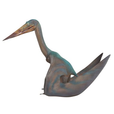 Tarih öncesi yaşamı gösteren Pterosaur modeli.