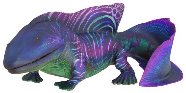 Renkli amfibik amfibik heykel