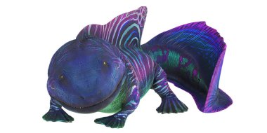 Renkli soyut fantezi yaratık tasarımı.