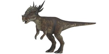 Dinamik pozisyonda Pachycephalosaurus dinozoru