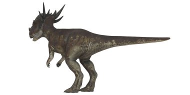 Styracosaurus dinozorunun gerçekçi 3 boyutlu modeli