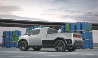 Markasız bir SUV 'un 3 boyutlu görüntülemesi