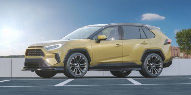 Markasız bir SUV 'un 3 boyutlu görüntülemesi