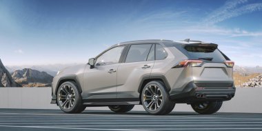 Markasız bir SUV 'un 3 boyutlu görüntülemesi