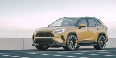 Markasız bir SUV 'un 3 boyutlu görüntülemesi