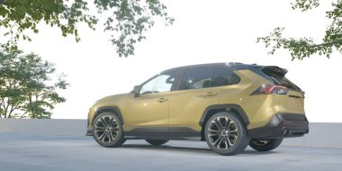 Markasız bir SUV 'un 3 boyutlu görüntülemesi