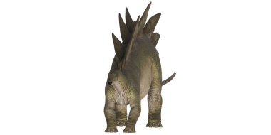 Stegosaurus dinazorunun gerçekçi 3 boyutlu canlandırması.