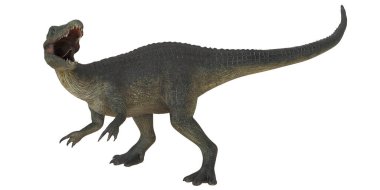 Gerçekçi dinozor modeli şiddetle gürlüyor..