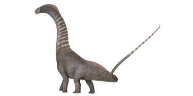 Uzun boyunlu bir dinozorun gerçekçi tasviri