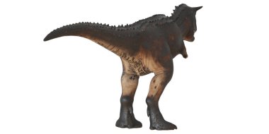 Çarpıcı bir pozda görkemli bir dinozor figürü.