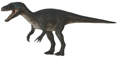 Kükreyen bir dinozorun gerçekçi tasviri