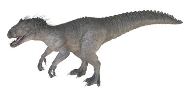 Vahşi etobur dinozor hareket ediyor..