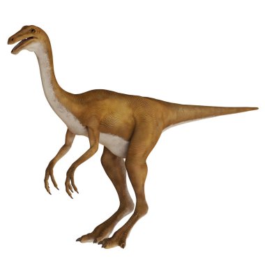 Tarih öncesi bir dinozorun gerçekçi 3 boyutlu tasviri.