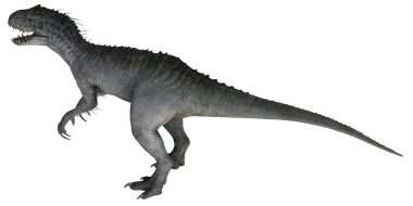 Vahşi bir dinozorun gerçekçi tasviri