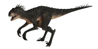 Dinamik pozlarda vahşi dinozorlar..