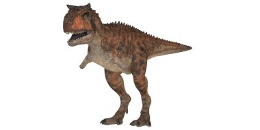 Vahşi bir etobur dinozorun detaylı modeli..