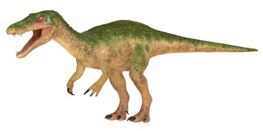 Gerçekçi bir dinazor modeli.