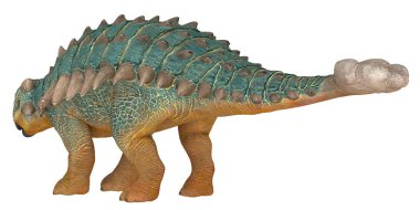 Gerçekçi Ankylosaurus dinozor kopyası.