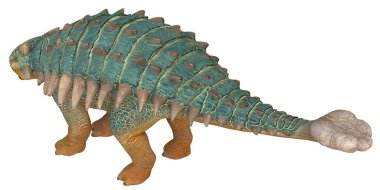 Zırhlı bir dinozorun gerçekçi modeli..