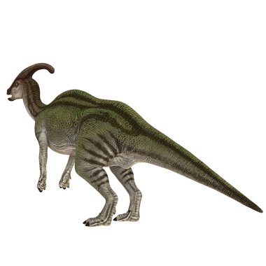 Parasaurolophus dinazorunun gerçekçi modeli.