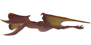 Uçan bir Pterosaur 'un gerçekçi tasviri