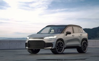 Markasız bir SUV 'un 3 boyutlu görüntülemesi