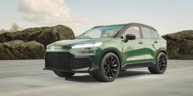 Markasız bir SUV 'un 3 boyutlu görüntülemesi