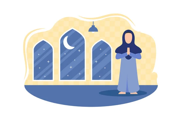 Ramadan Kareem Projeto Plano — Vetor de Stock
