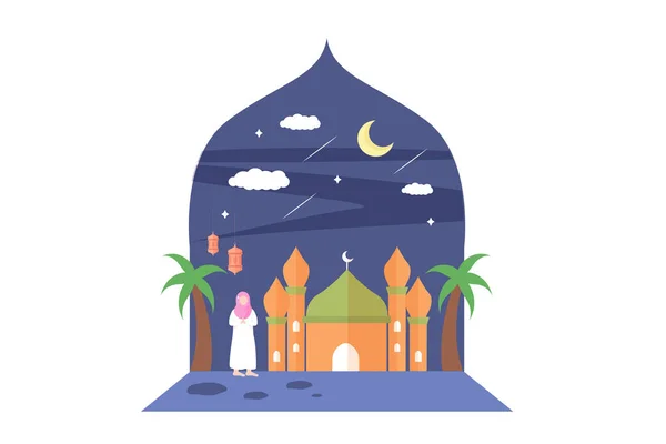 Ramadan Kareem Flat Design — Stockvector