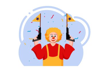 1 Nisan Düz Tasarım Çizimi