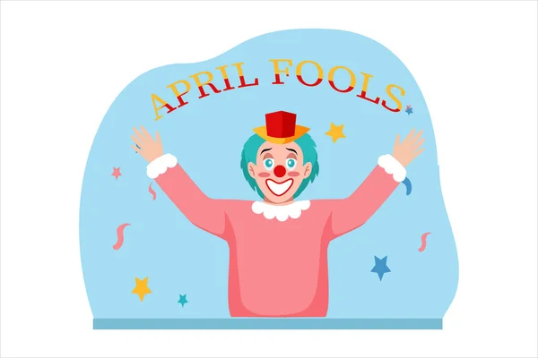 stock vector April Fools Flat Design Illustration