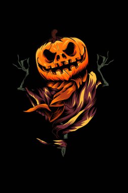 Görünmezlik vektörü resimli balkabağı