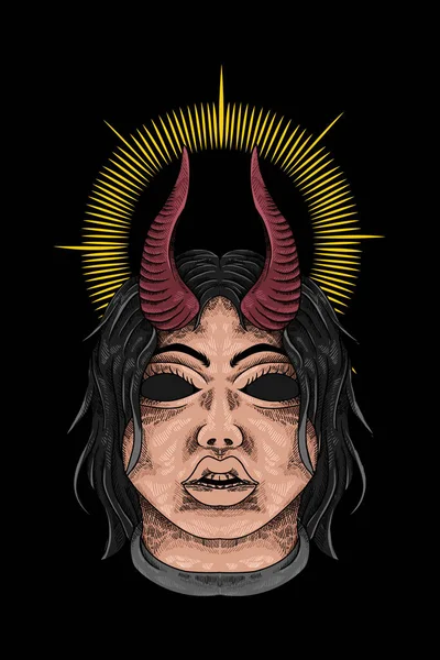 Diablo Vector Diseño Ilustración — Vector de stock