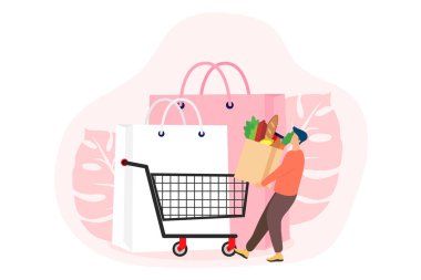 E Commerce Flat Design Illustration