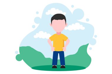 Çocuk Günü Düz Tasarım Çizimi