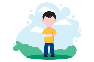 Çocuk Günü Düz Tasarım Çizimi