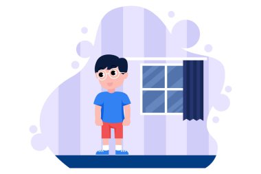 Çocuk Günü Düz Tasarım Çizimi