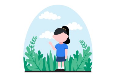 Çocuk Günü Düz Tasarım Çizimi