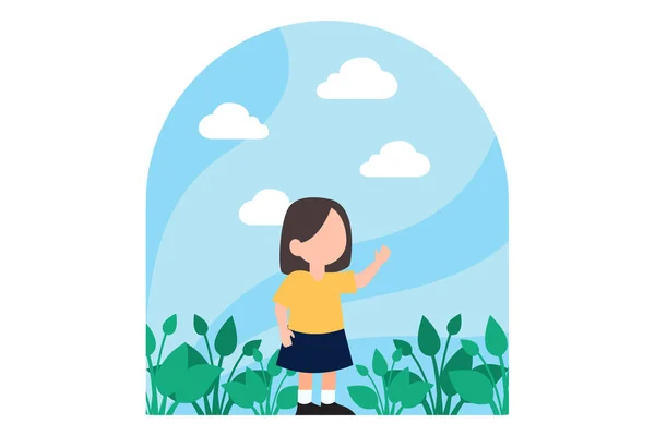 stock vector Children's Day Flat Design Illustration