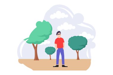 Haftasonu Etkinliği Düz Tasarım Çizimi