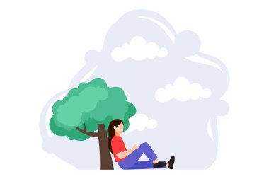 Haftasonu Etkinliği Düz Tasarım Çizimi