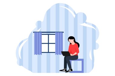 Haftasonu Etkinliği Düz Tasarım Çizimi