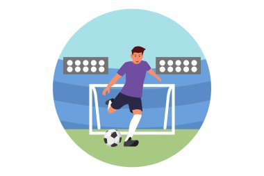 Spor Düz Tasarım Çizimi